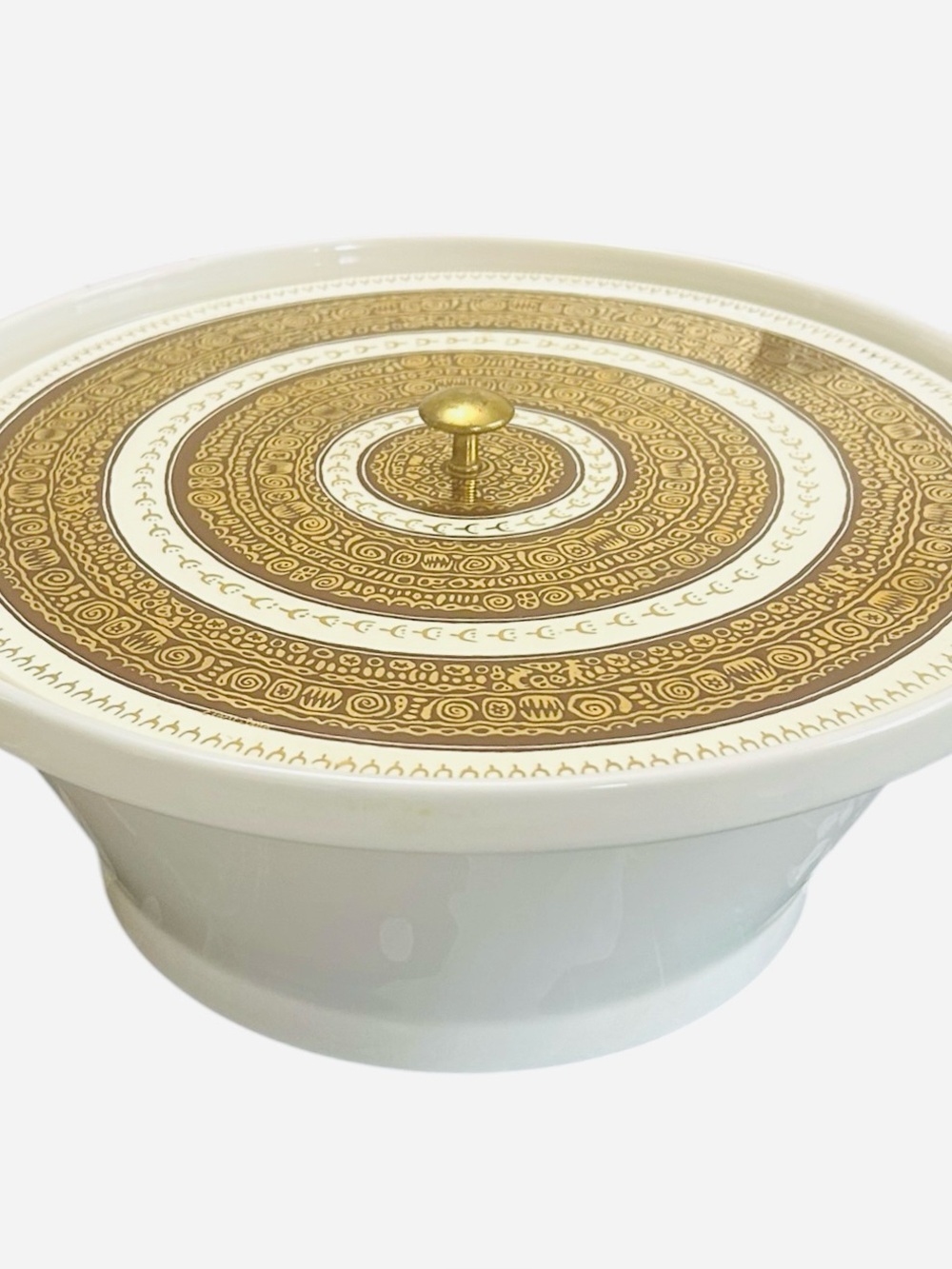 vintage (MCM) signed Ernest Sohn lidded serving dish 1970s